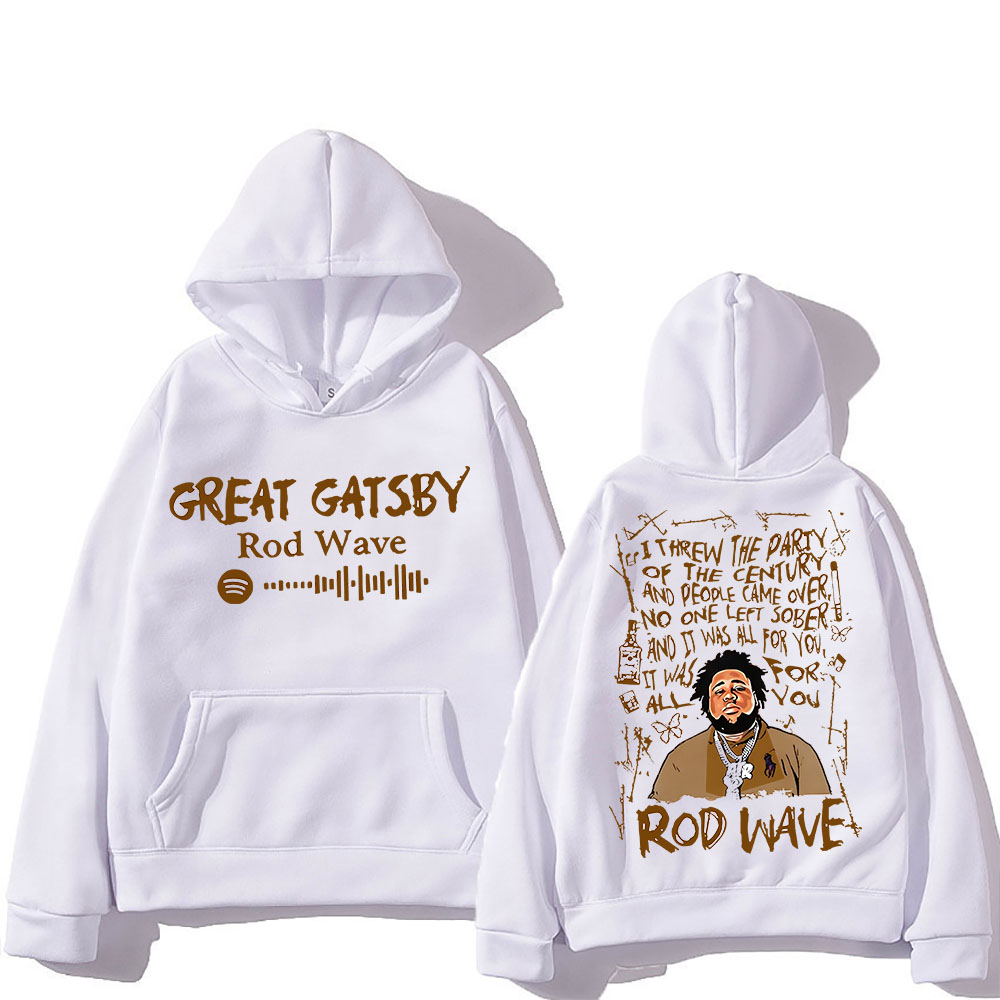 Winter Clothing Drawing - Rod Wave การพิมพ์กราฟิก Hooded ฤดูหนาว Hip