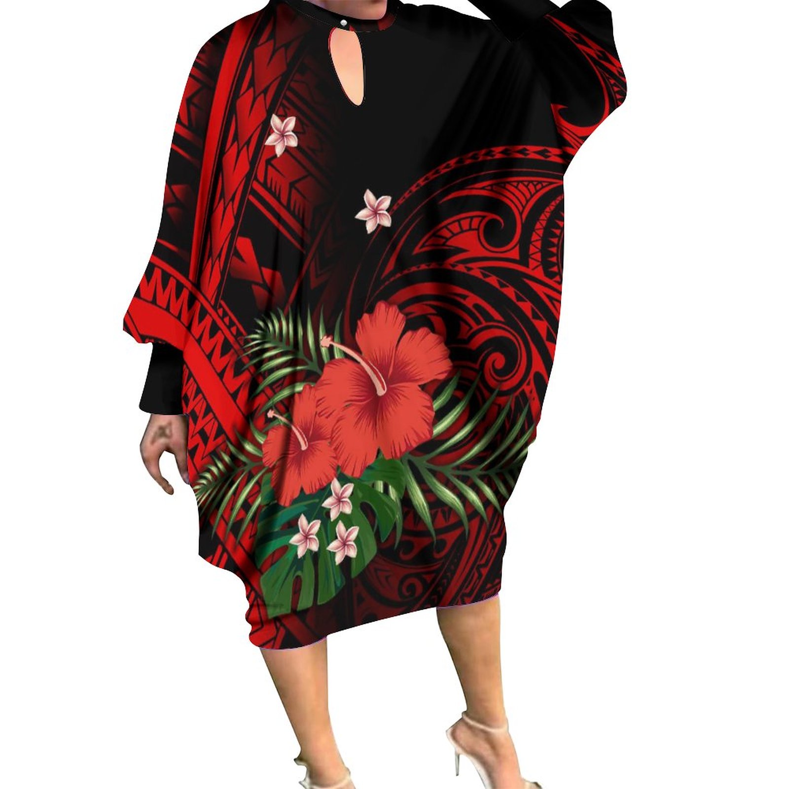 Winter Clothing H&M - ของมาใหม่ Polynesian เสื้อผ้าผู้หญิง Pacific Island Batwing