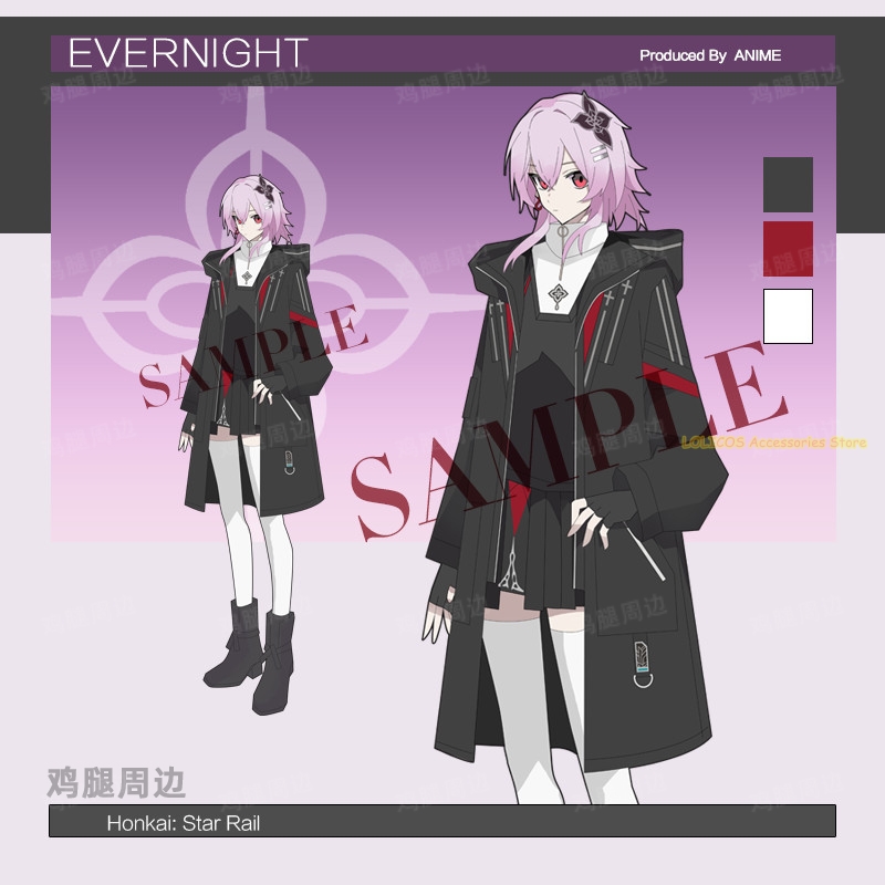 Winter Wear Clothes - ชุดคอสเพลย์เสื้อโค้ทกันลมแบบยูนิเซ็กซ์ ฤดูใบไม้ร่วง ฤดูหนาว จากเกม Evernight Honkai:
