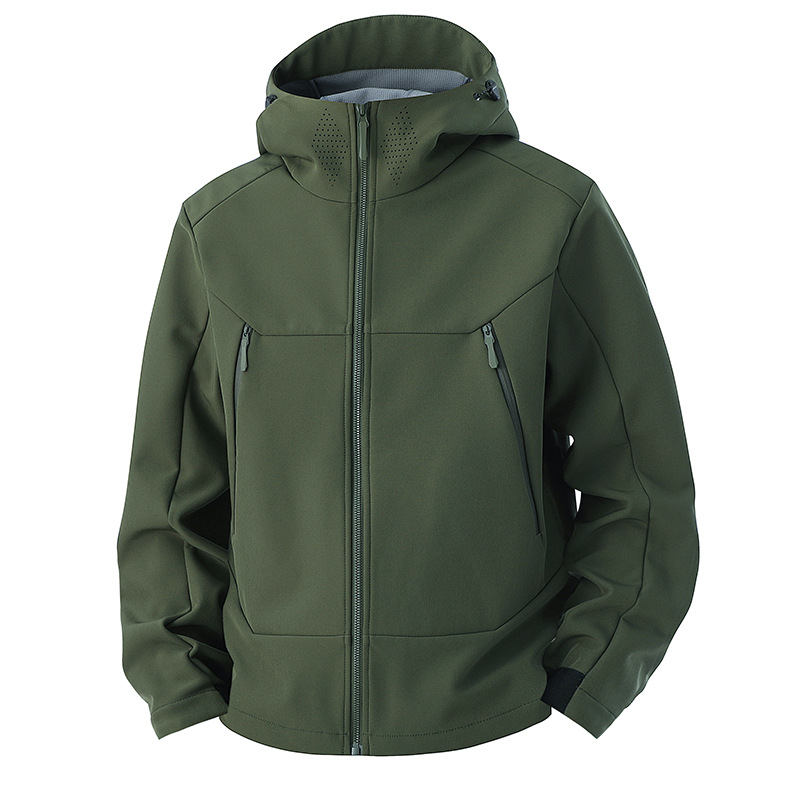 Windproof Jacket Softshell - เสื้อแจ็คเก็ตซอฟต์เชลล์สำหรับผู้ชาย กันลม กันน้ำ เหมาะสำหรับกิจกรรมกลางแจ้ง กีฬา ลำลอง