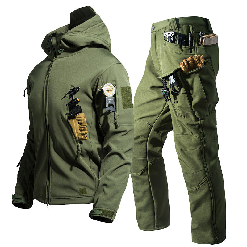 เสื้อแจ็คเก็ตแทคติคอลแบบซอฟต์เ - Windproof Jacket Softshell บทวิจารณ์และราคา