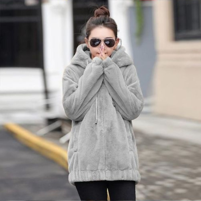 เสื้อฮู้ดผู้หญิงแบบมีซิป สไตล์ - Winter Clothing Drawing บทวิจารณ์และราคา