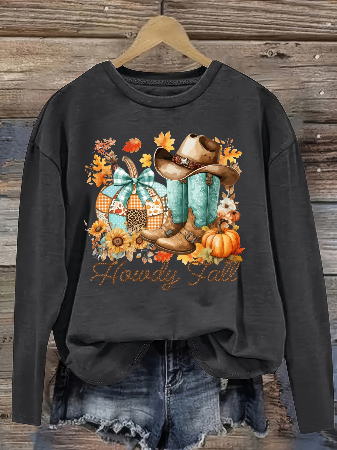 เสื้อยืดแขนยาวคอกลมลำลองสำหรับ - Winter Clothing Usa บทวิจารณ์และราคา