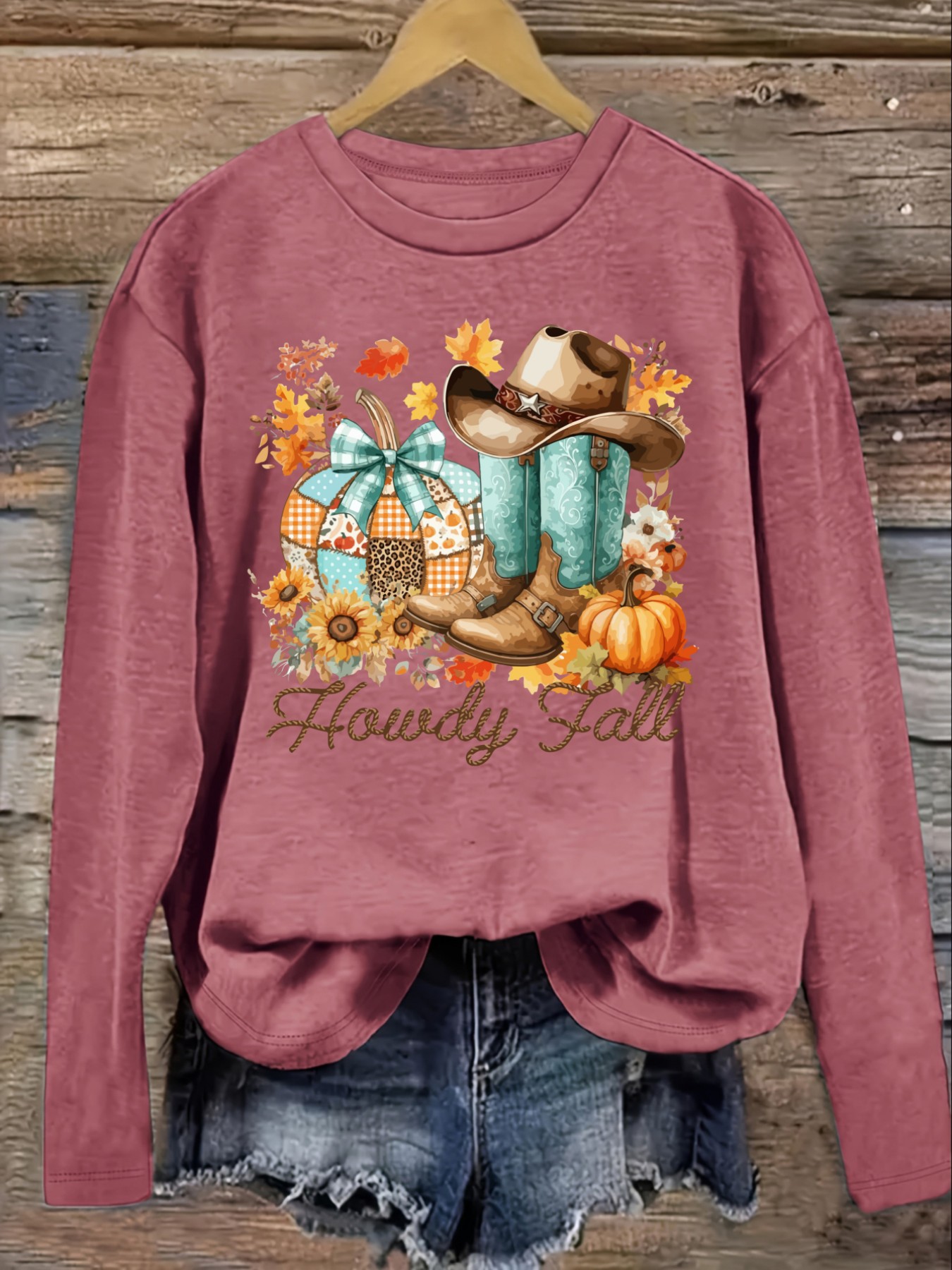 เสื้อยืดแขนยาวคอกลมลำลองสำหรับ - Winter Clothing Usa บทวิจารณ์และราคา