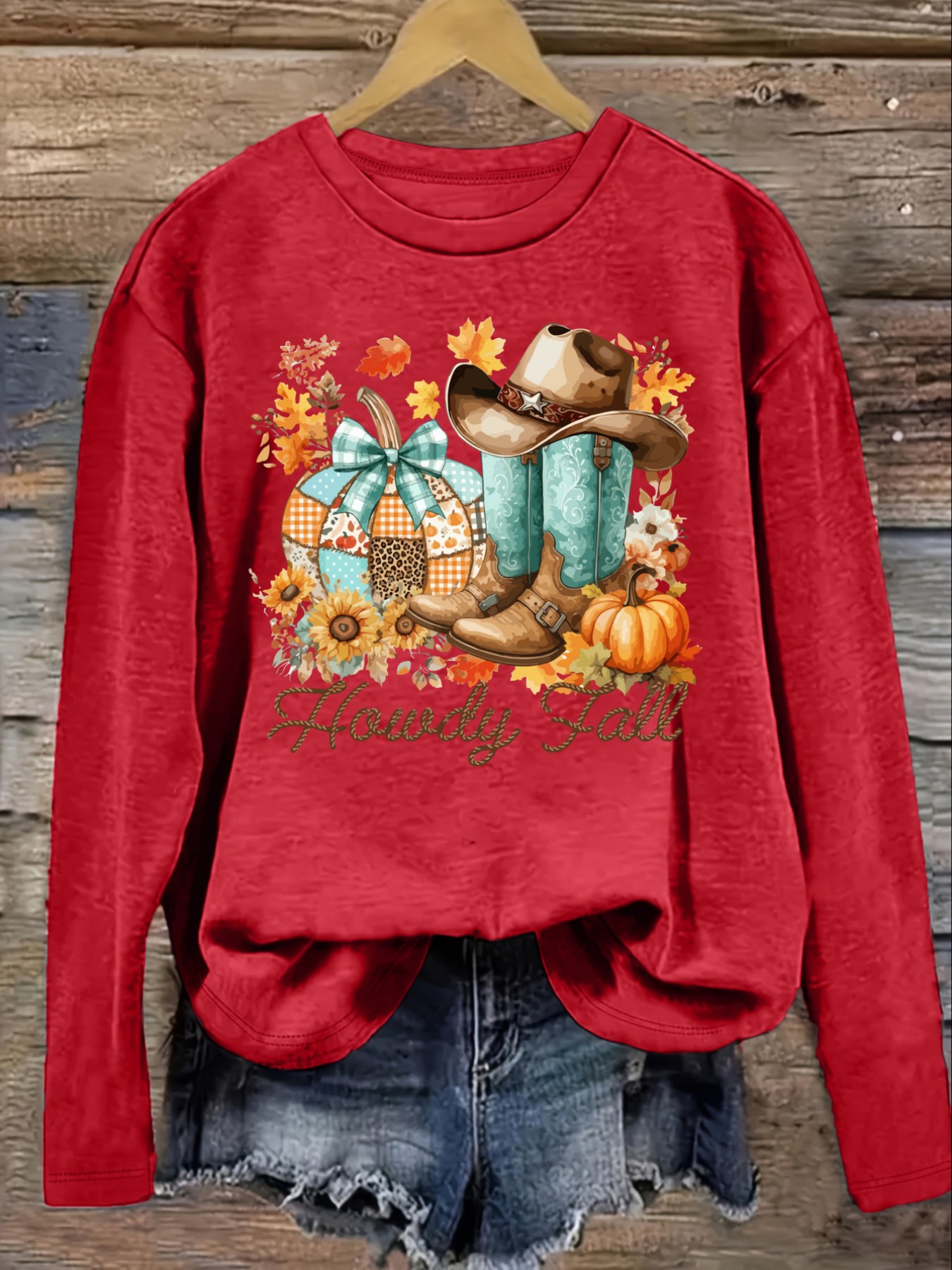 เสื้อยืดแขนยาวคอกลมลำลองสำหรับ - Winter Clothing Usa บทวิจารณ์และราคา
