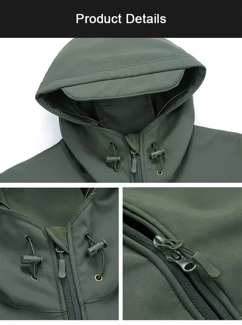 5XL 6XL Russion Camouflageยุทธ - Windproof Jacket Softshell บทวิจารณ์และราคา