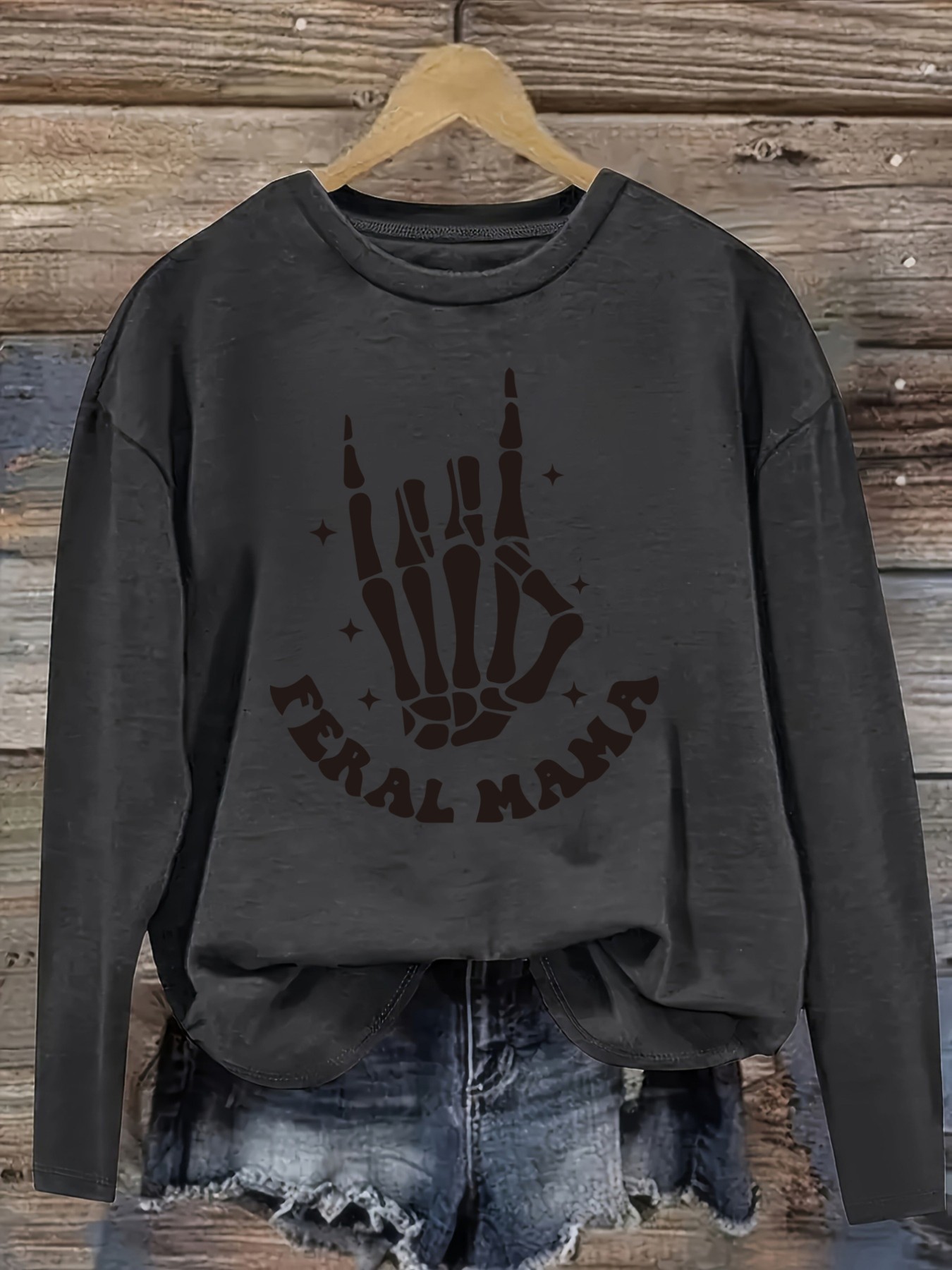 เสื้อยืดแขนยาวคอกลมลำลองสำหรับ - Winter Clothing Usa บทวิจารณ์และราคา