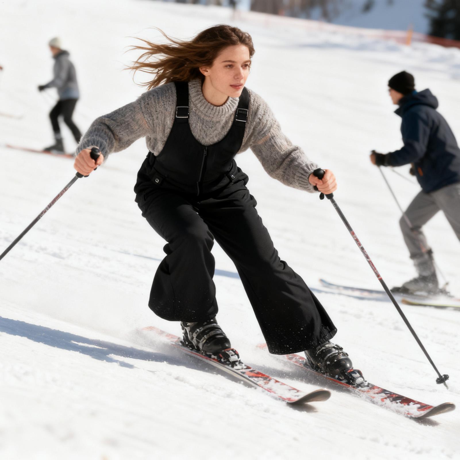 กางเกงบิบสำหรับผู้หญิงแบบมีฉนว - Ski Pants Waterproof บทวิจารณ์และราคา