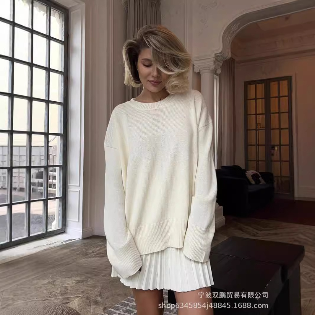 ฤดูใบไม้ร่วงสีทึบO-คอเสื้อกันห - Winter Clothing Ladies บทวิจารณ์และราคา