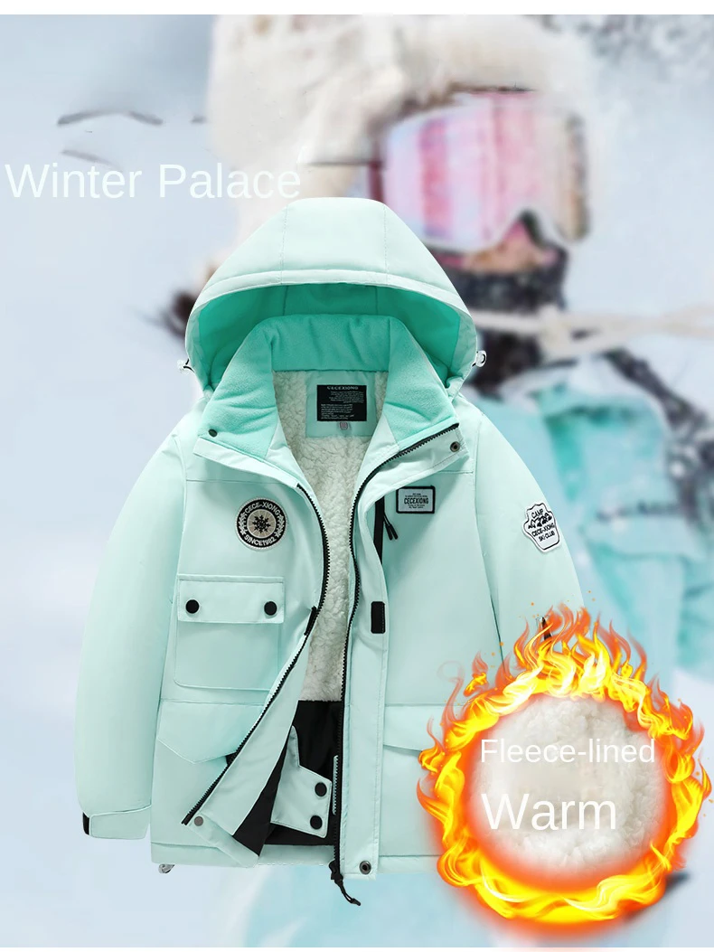 กางเกงสกีเด็กแบบหนา กันน้ำ กัน - Ski Pants Waterproof บทวิจารณ์และราคา