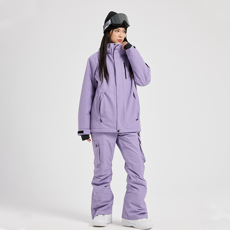 ชุดสกีหญิงแบบใหม่ ชุดเซ็ตสำหรั - Ski Pants Waterproof บทวิจารณ์และราคา