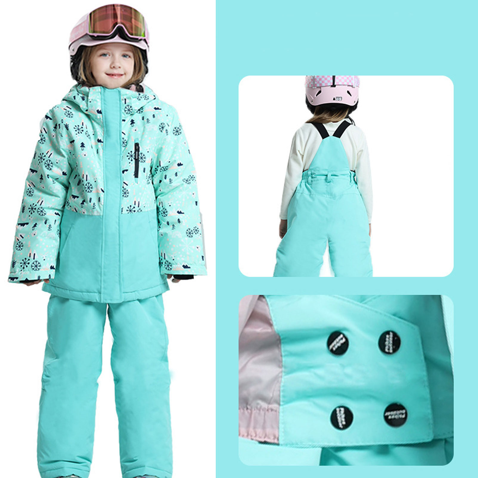 ชุดสกีเด็ก -30 องศา, ชุดสกีเด็ - Ski Pants Waterproof บทวิจารณ์และราคา