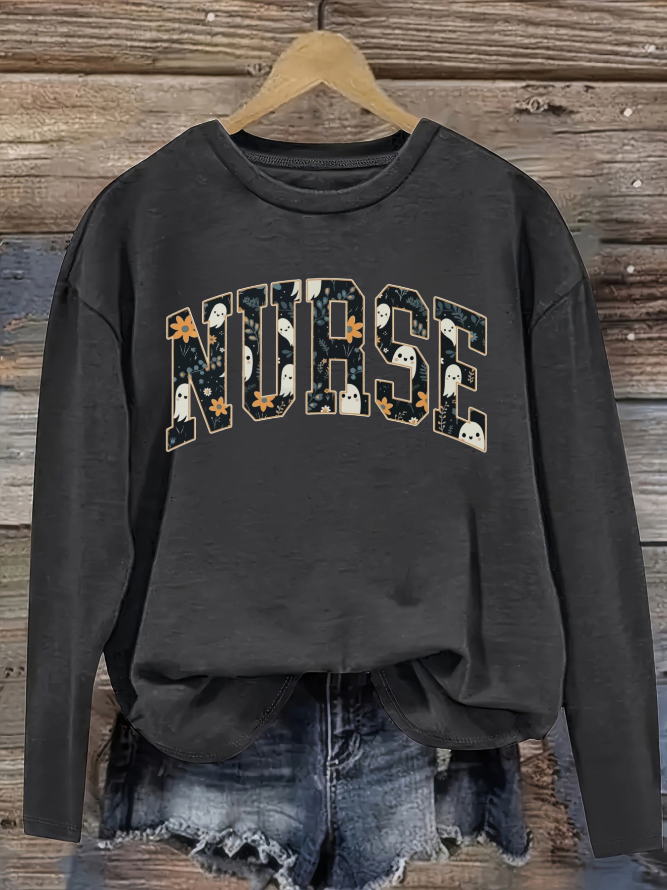 เสื้อยืดแขนยาวคอกลมลำลองสำหรับ - Winter Clothing Usa บทวิจารณ์และราคา