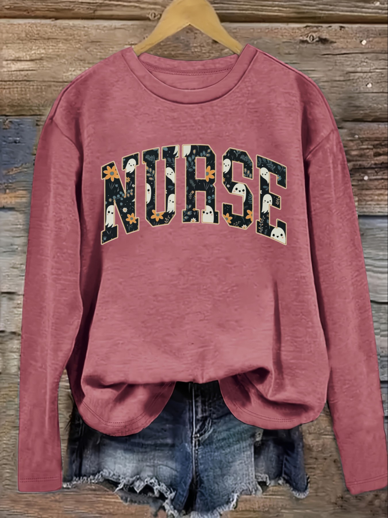 เสื้อยืดแขนยาวคอกลมลำลองสำหรับ - Winter Clothing Usa บทวิจารณ์และราคา