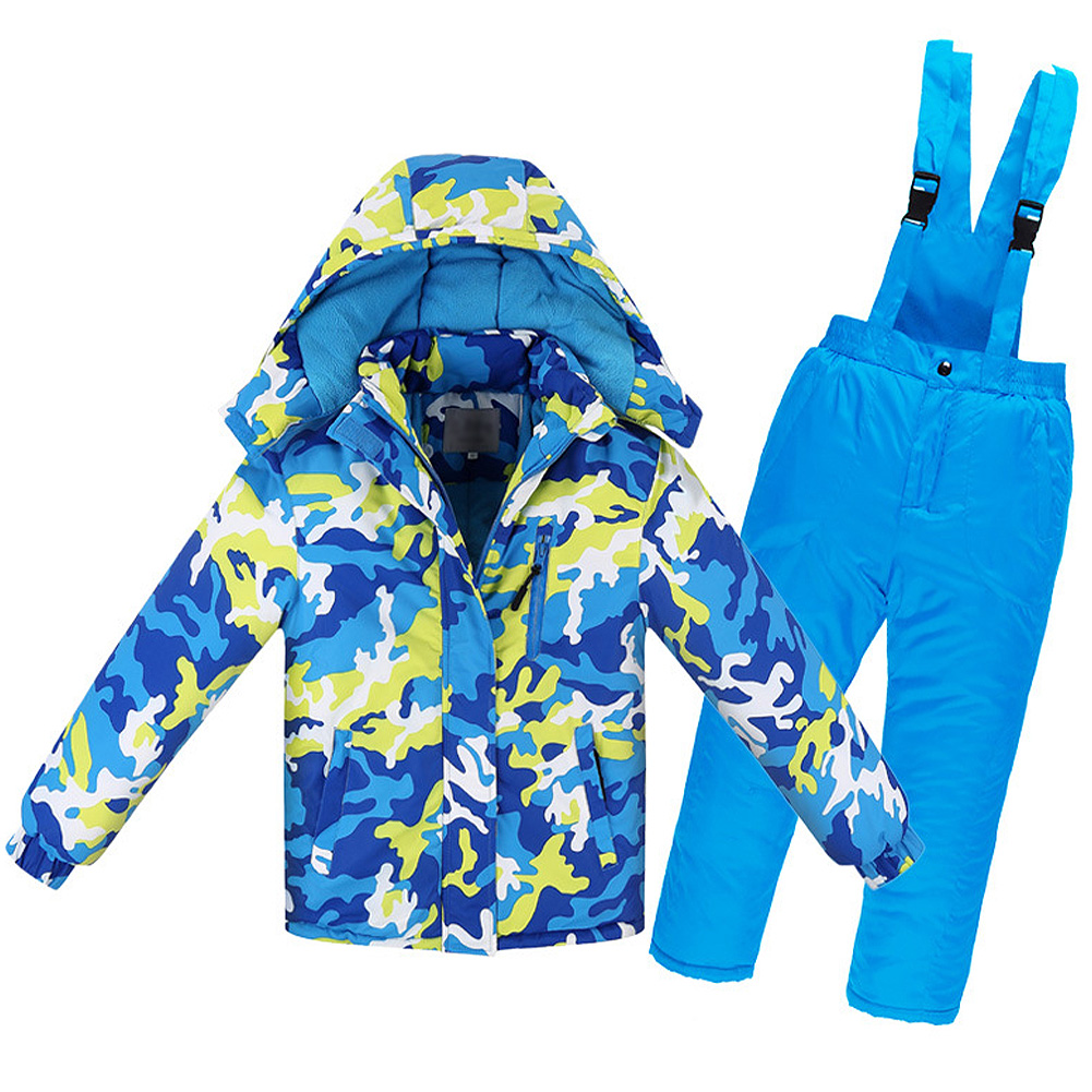 ชุดสกีลายพรางสำหรับเด็กผู้ชาย, - Ski Pants Waterproof บทวิจารณ์และราคา
