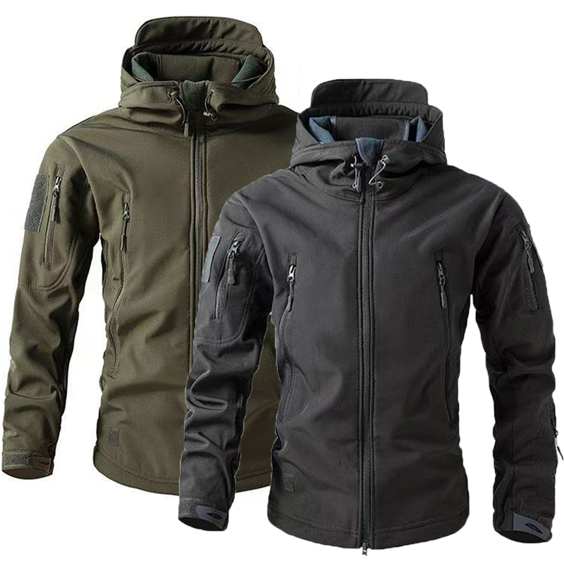 ผู้ชายฤดูหนาวฤดูใบไม้ร่วง WARM - Windproof Jacket Softshell บทวิจารณ์และราคา