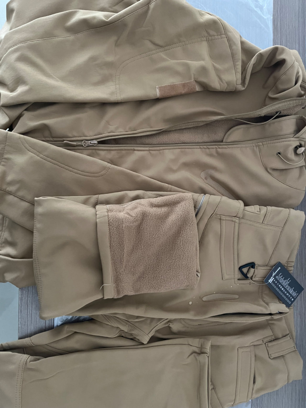 ผู้ชายฤดูหนาวฤดูใบไม้ร่วง WARM - Windproof Jacket Softshell บทวิจารณ์และราคา