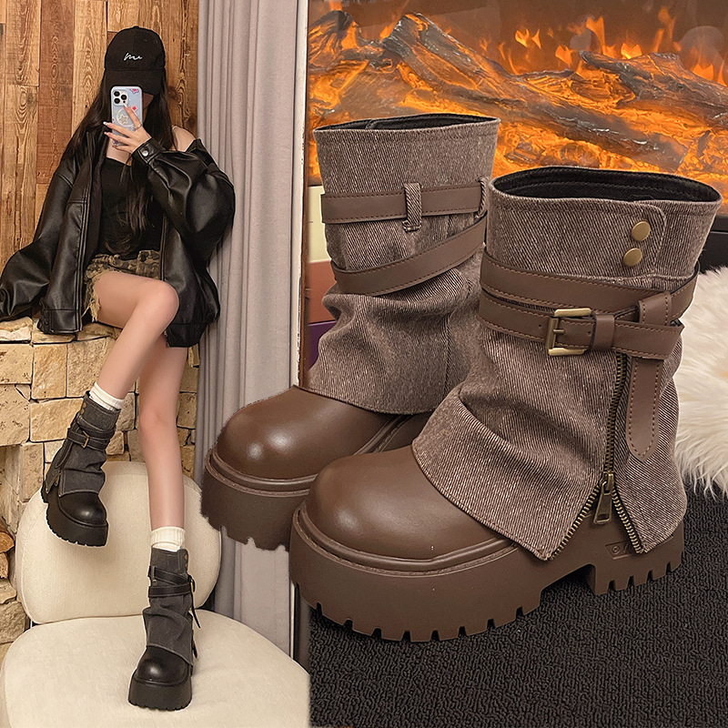 รองเท้าบูทหุ้มข้อสำหรับผู้หญิง - Winter Clothing Ladies บทวิจารณ์และราคา