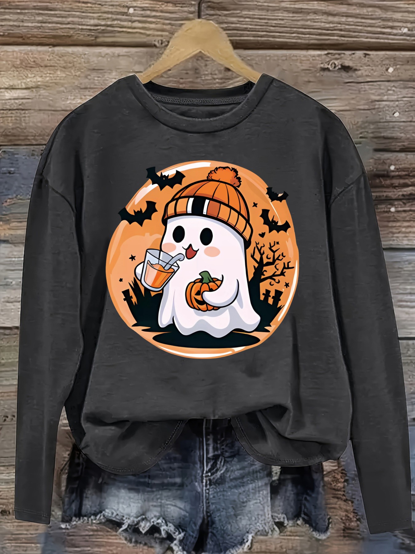 เสื้อยืดแขนยาวคอกลมลำลองสำหรับ - Winter Clothing Usa บทวิจารณ์และราคา