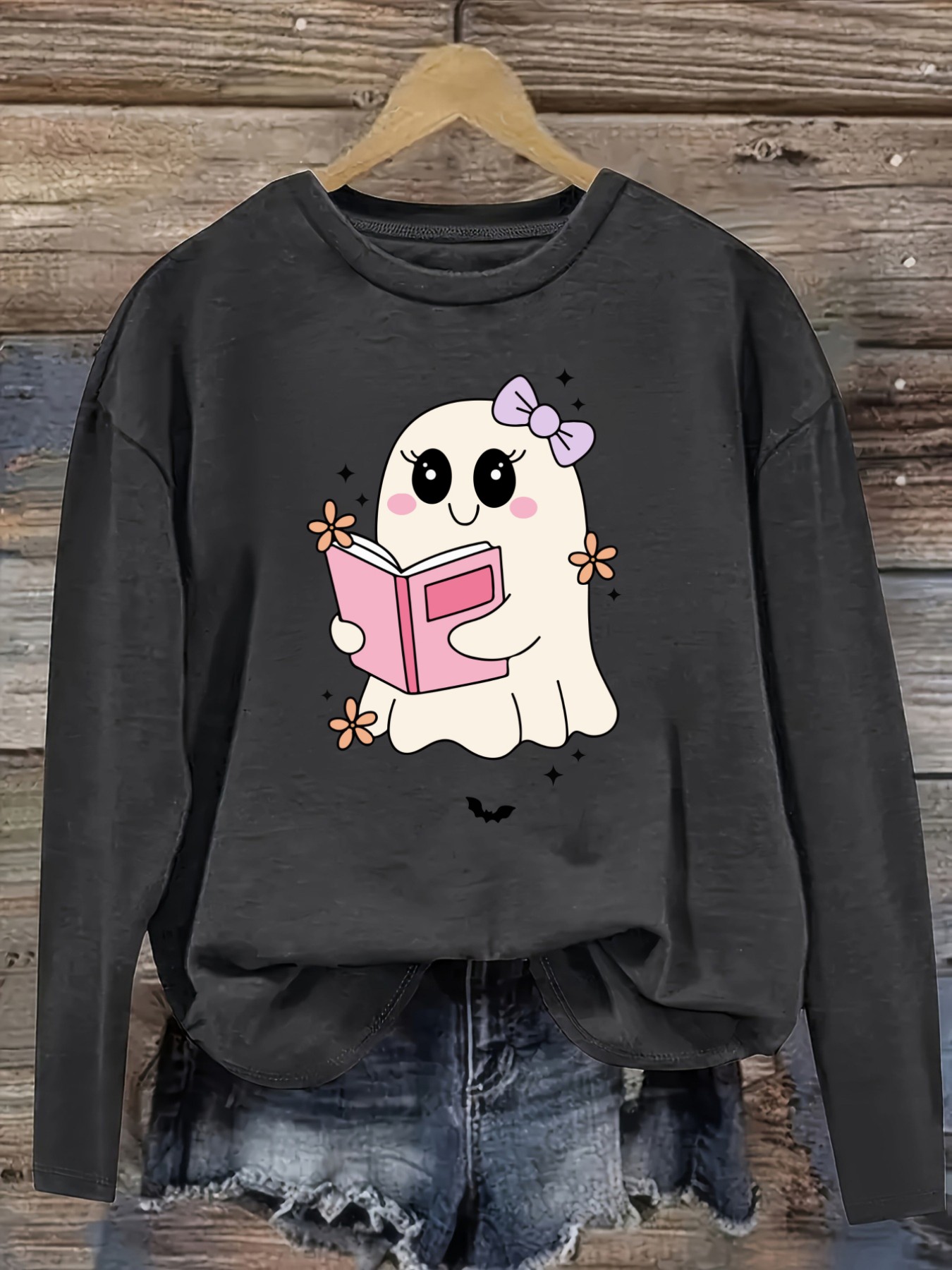 เสื้อยืดแขนยาวคอกลมลำลองสำหรับ - Winter Clothing Usa บทวิจารณ์และราคา