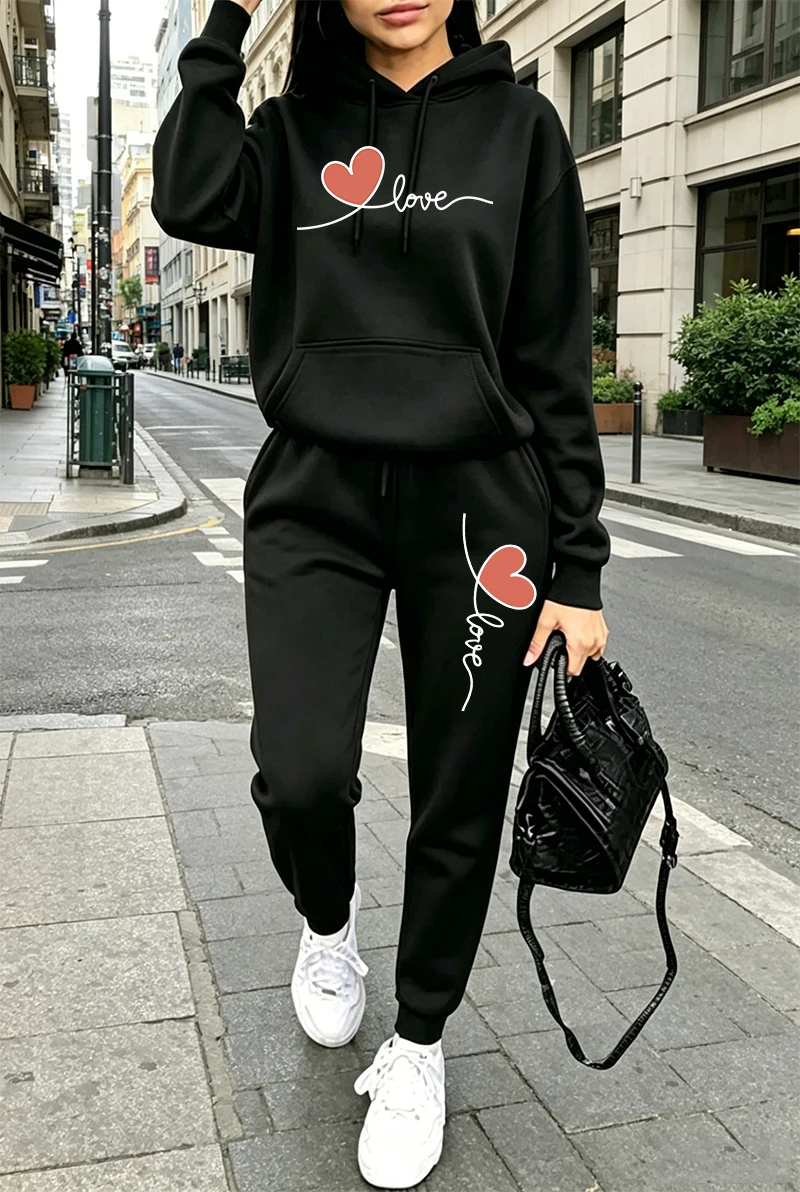 ชุดวอร์มผู้หญิงลายพิมพ์ลำลอง แ - Winter Clothing Usa บทวิจารณ์และราคา
