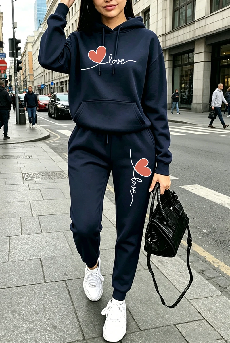 ชุดวอร์มผู้หญิงลายพิมพ์ลำลอง แ - Winter Clothing Usa บทวิจารณ์และราคา