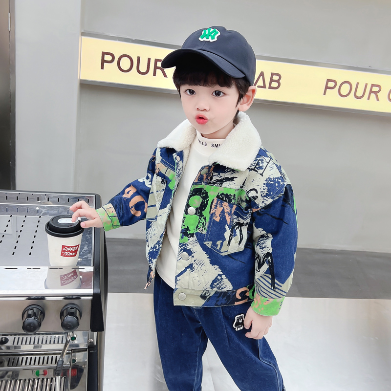 เสื้อแจ็คเก็ตเดนิมเด็กอุ่นสบาย - Winter Clothing Drawing บทวิจารณ์และราคา