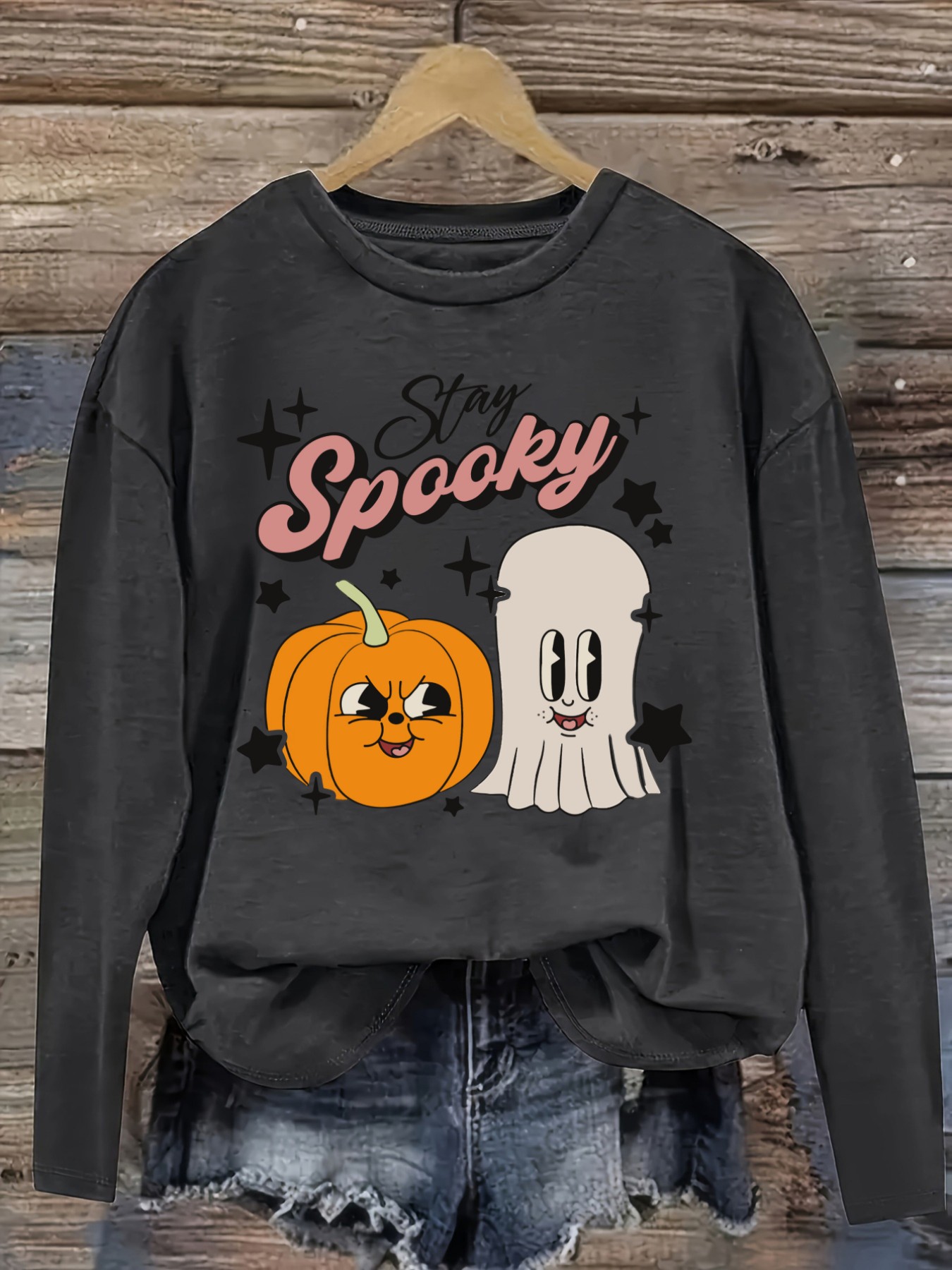 เสื้อยืดแขนยาวคอกลมลำลองสำหรับ - Winter Clothing Usa บทวิจารณ์และราคา