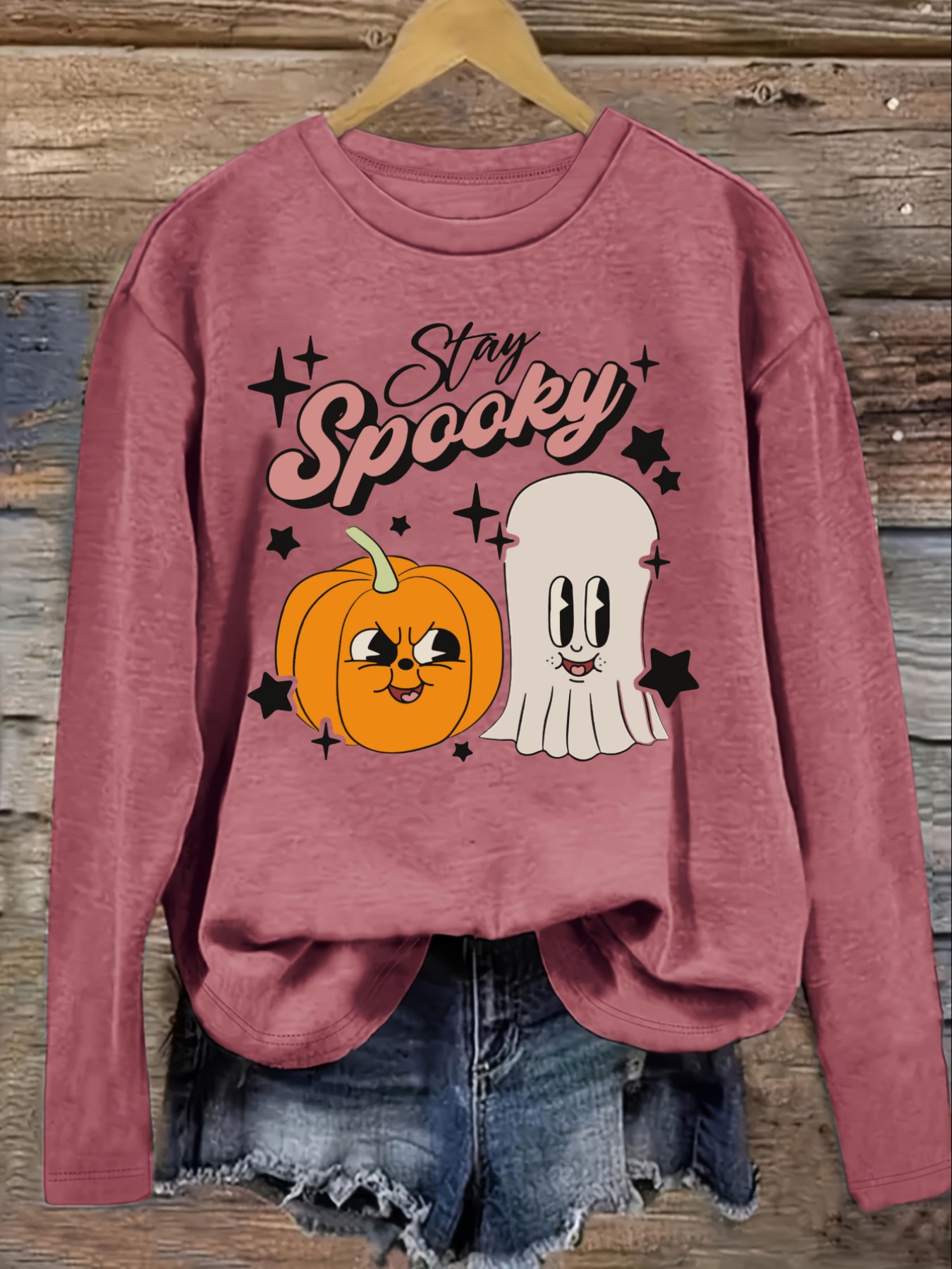 เสื้อยืดแขนยาวคอกลมลำลองสำหรับ - Winter Clothing Usa บทวิจารณ์และราคา