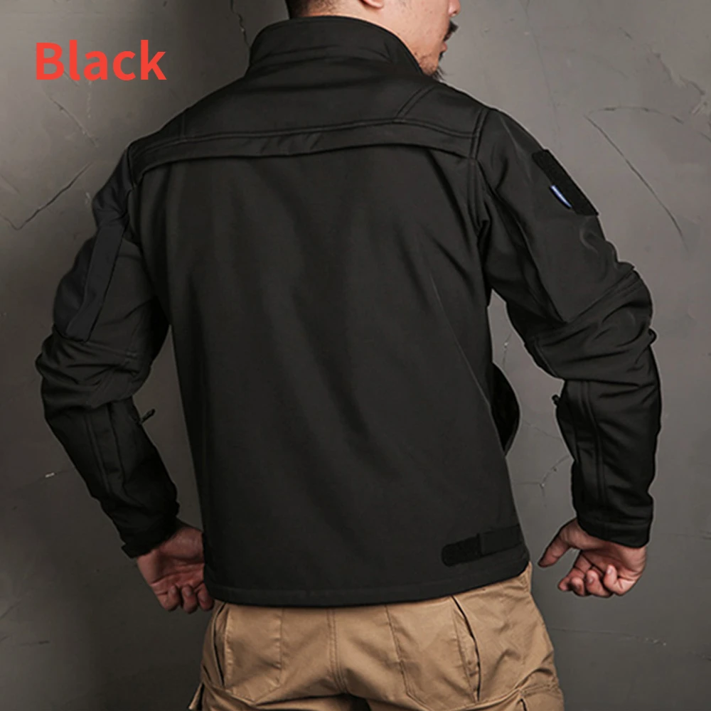 ผู้ชายยุทธวิธีชุดฤดูหนาว Shark - Windproof Jacket Softshell บทวิจารณ์และราคา