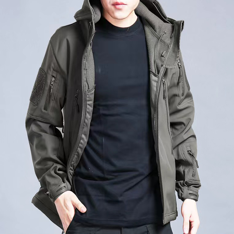 เสื้อแจ็คเก็ตผู้ชายแบบซอฟต์เชล - Windproof Jacket Softshell บทวิจารณ์และราคา