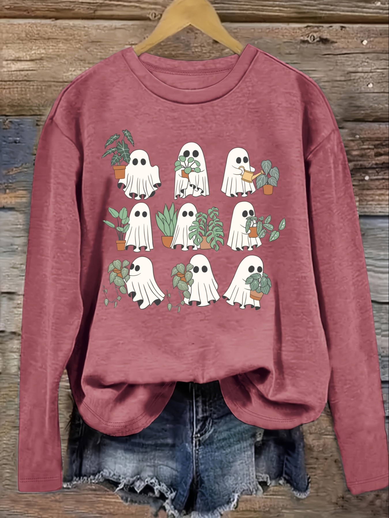 เสื้อยืดแขนยาวคอกลมลำลองสำหรับ - Winter Clothing Usa บทวิจารณ์และราคา