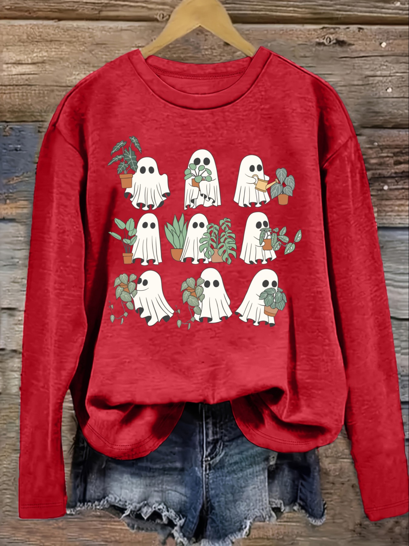 เสื้อยืดแขนยาวคอกลมลำลองสำหรับ - Winter Clothing Usa บทวิจารณ์และราคา