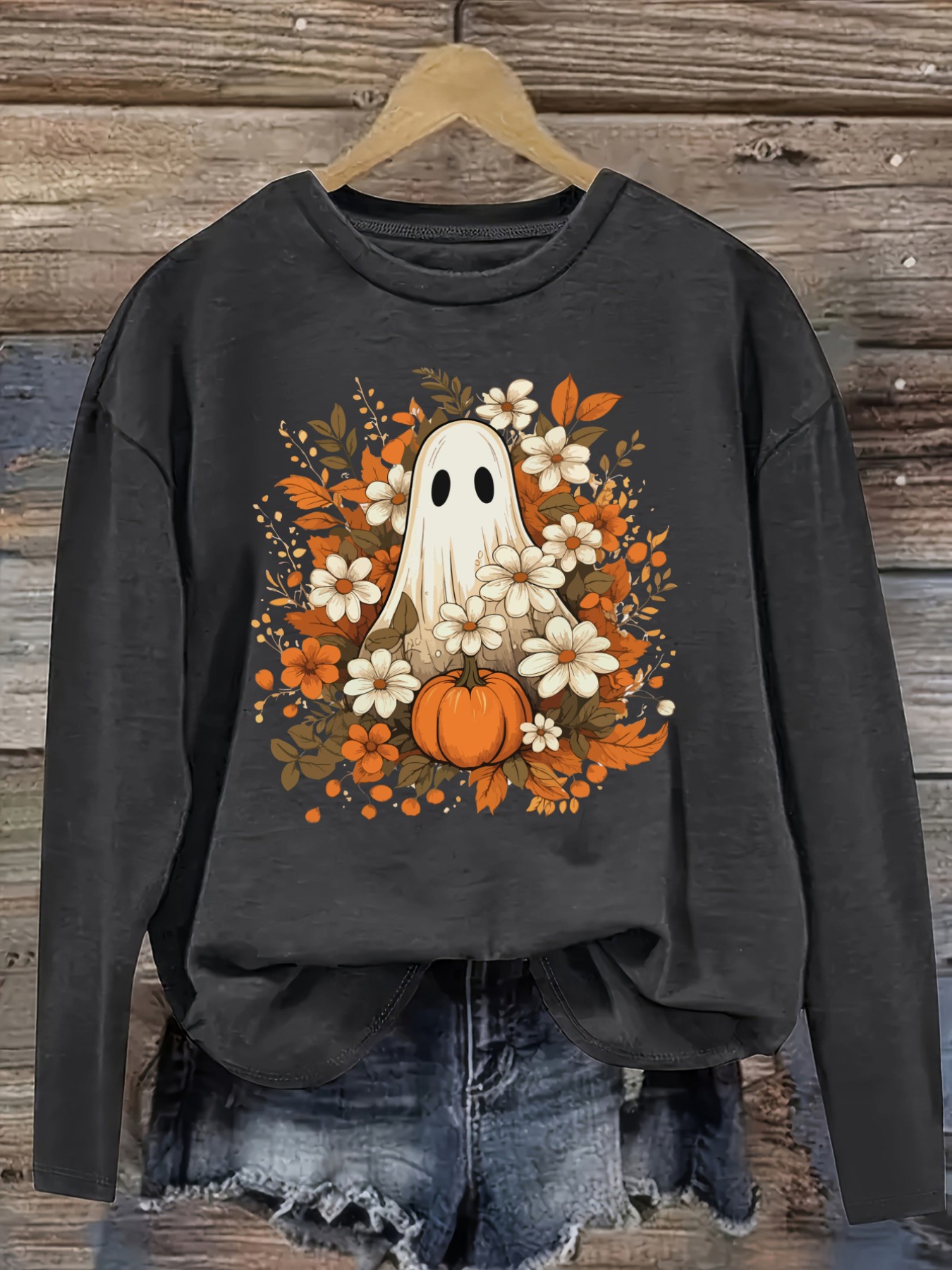 เสื้อยืดแขนยาวคอกลมลำลองสำหรับ - Winter Clothing Usa บทวิจารณ์และราคา